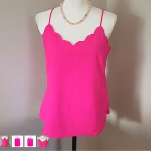 New Pink Scalloped Camisole Top